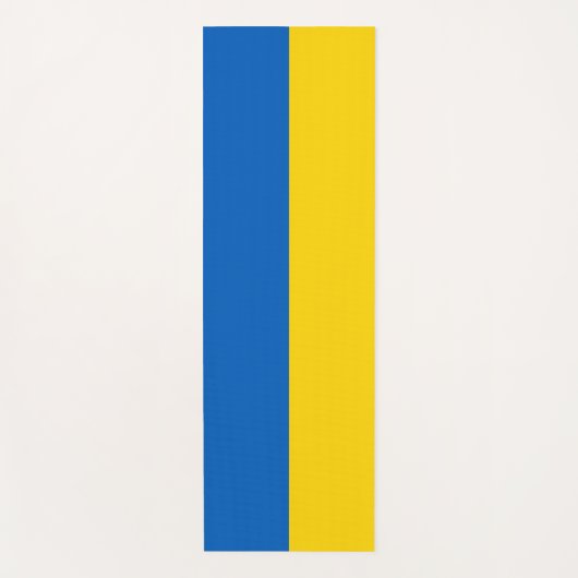 ウクライナ国旗を持つ愛国的なヨガマット ヨガマット (正面)