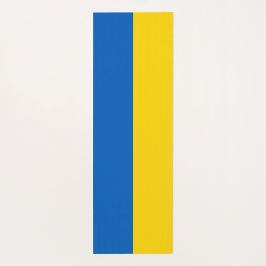 ウクライナ国旗を持つ愛国的なヨガマット ヨガマット (裏面)