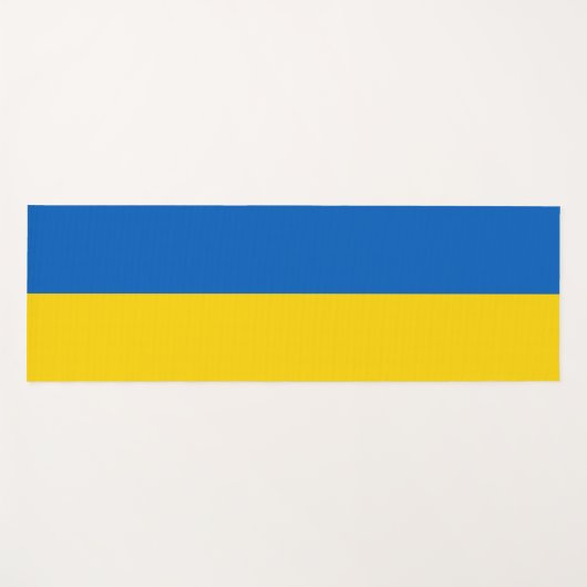 ウクライナ国旗を持つ愛国的なヨガマット ヨガマット (正面(横))