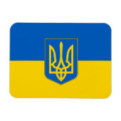 ウクライナ国旗を持つ愛国的な柔軟な磁石 マグネット (横)