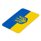 ウクライナ国旗を持つ愛国的な柔軟な磁石 マグネット (左側)