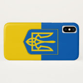 ウクライナ国旗を持つ愛国的なIphone Xケース Case-Mate iPhoneケース (裏面(横))
