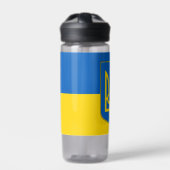 ウクライナ国旗を掲げた水瓶 ウォーターボトル (正面)