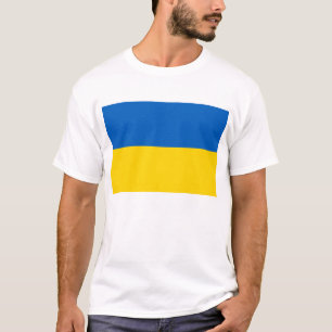 ウクライナ国旗を掲げたTシャツ Tシャツ