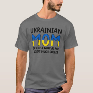 ウクライナ国旗ウクライナママTeeウクライナ女性 Tシャツ