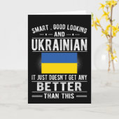 ウクライナ国旗ウクライナ伝統ウクライナルーツ カード (黄色い花)