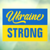 ウクライナ国旗ウクライナ強 ウィンドウサイン (シート3)