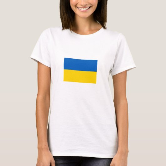 ウクライナ国旗パトリオティックTシャツ Tシャツ (正面)