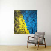 ウクライナ国旗モザイク タペストリー (インサイチュ(横))