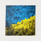 ウクライナ国旗モザイク タペストリー (正面)