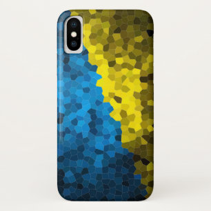 ウクライナ国旗モザイク iPhone X ケース