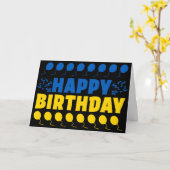 ウクライナ国旗愛国誕生日 カード (黄色い花)