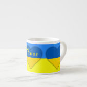 ウクライナ国旗青黄色のサンダー_コーブ  エスプレッソカップ (正面右)