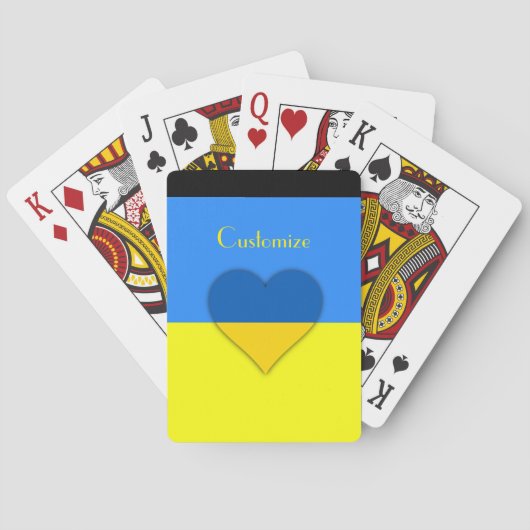 ウクライナ国旗青黄色のサンダー_コーブ トランプ (裏面)