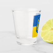 ウクライナ国旗&ウクライナの国の愛国者/スポーツ ショットグラス (左)