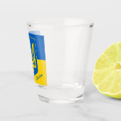 ウクライナ国旗&ウクライナの国の愛国者/スポーツ ショットグラス (右)