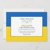 ウクライナ国旗, ウクライナの国旗 結婚式 招待状 (正面)