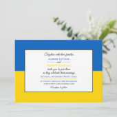 ウクライナ国旗, ウクライナの国旗 結婚式 招待状 (スタンド正面)