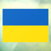 ウクライナ国旗。ウクライナを支持します ウィンドウサイン (シート3)
