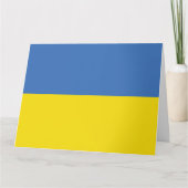 ウクライナ国旗、ウクライナスラバウクレニСлава Україн カード (正面)