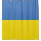 ウクライナ国旗、ウクライナスラバウクレニСлава Україн シャワーカーテン (正面)