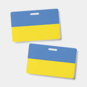 ウクライナ国旗、ウクライナスラバウクレニСлава Україн バッジ (正面&裏面)