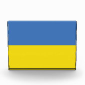 ウクライナ国旗、ウクライナスラバウクレニСлава Україн フォトブロック (正面)