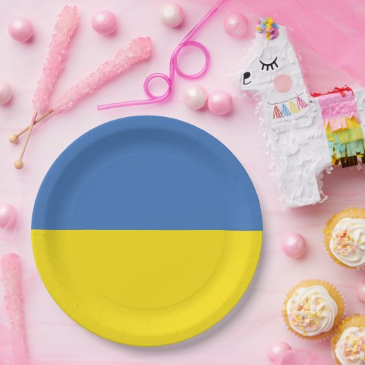 ウクライナ国旗、ウクライナスラバウクレニСлава Україн ペーパープレート (パーティー)