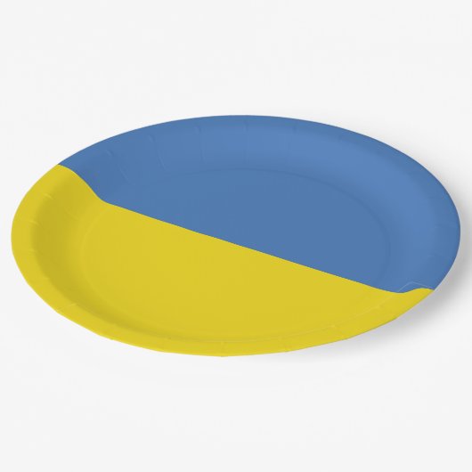 ウクライナ国旗、ウクライナスラバウクレニСлава Україн ペーパープレート (アングル)