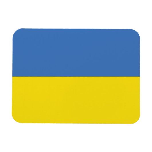ウクライナ国旗、ウクライナスラバウクレニСлава Україн マグネット (横)