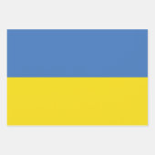 ウクライナ国旗、ウクライナスラバウクレニСлава Україн ラッピングペーパーシート (正面3)