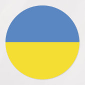 ウクライナ国旗、ウクライナスラバウクレニСлава Україн ラベル (デザイン1)