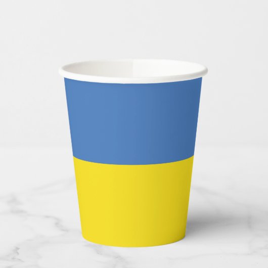 ウクライナ国旗、ウクライナスラバウクレニСлава Україн 紙コップ (左)