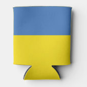 ウクライナ国旗、ウクライナスラバウクレニСлава Україн 缶クーラー (正面)