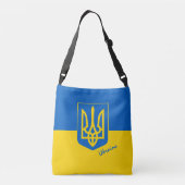 ウクライナ国旗&ウクライナファッション、ショッピング/スポーツ クロスボディバッグ (裏面)