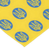 ウクライナ国旗&ウクライナホームデコール， Tryzub ミディアムテーブルランナー (コーナー)