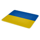ウクライナ国旗(ウクライナ) カッティングボード (角)