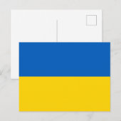 ウクライナ国旗(ウクライナ) シーズンポストカード (正面/裏面)