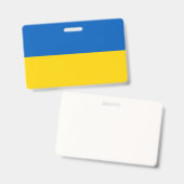 ウクライナ国旗（ウクライナ） バッジ (正面＆裏面)