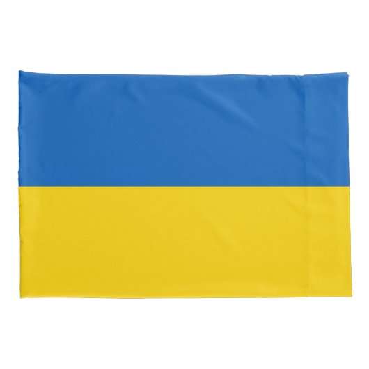 ウクライナ国旗(ウクライナ)ピローケース 枕カバー (裏面-右)