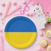 ウクライナ国旗（ウクライナ） ペーパープレート (パーティー)