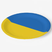 ウクライナ国旗（ウクライナ） ペーパープレート (アングル)
