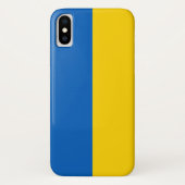 ウクライナ国旗(ウクライナ)大文字・小文字を区別するiPhoneケース Case-Mate iPhoneケース (裏面)