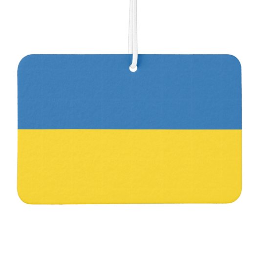 ウクライナ国旗 カーエアーフレッシュナー (正面)