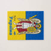 ウクライナ国旗&キエフ市軍服 ジグソーパズル (横)