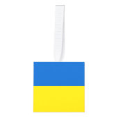 ウクライナ国旗 キューブオーナメント (正面)