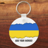 ウクライナ国旗 キーホルダー (正面)