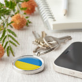 ウクライナ国旗 キーホルダー (側面)