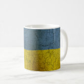 ウクライナ国旗 コーヒーマグカップ (正面右)