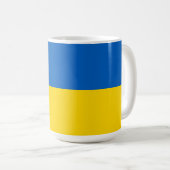 ウクライナ国旗 コーヒーマグカップ (正面右)